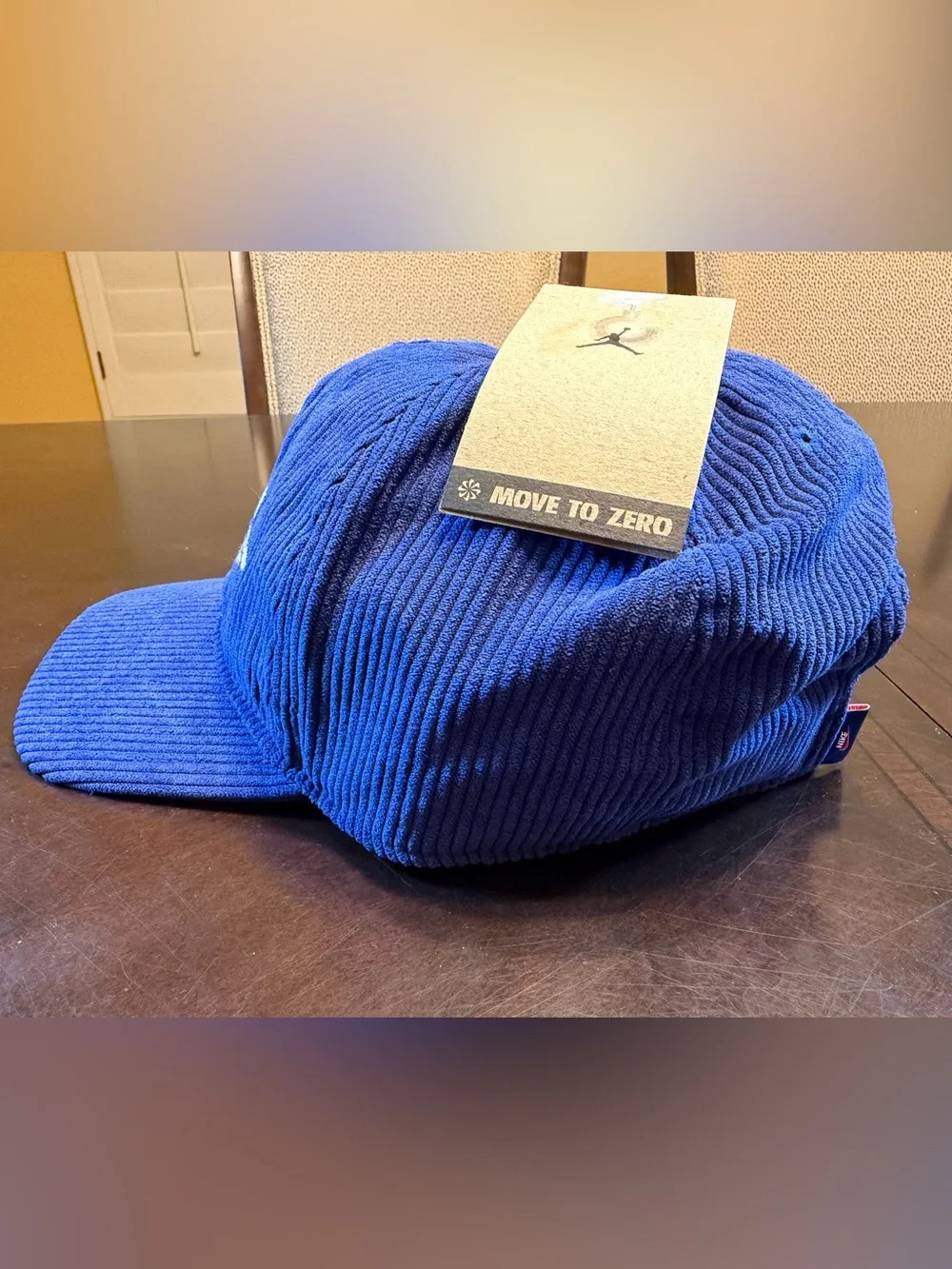 New Nike Air Jordan Logo Hat Blue White Size L / XL